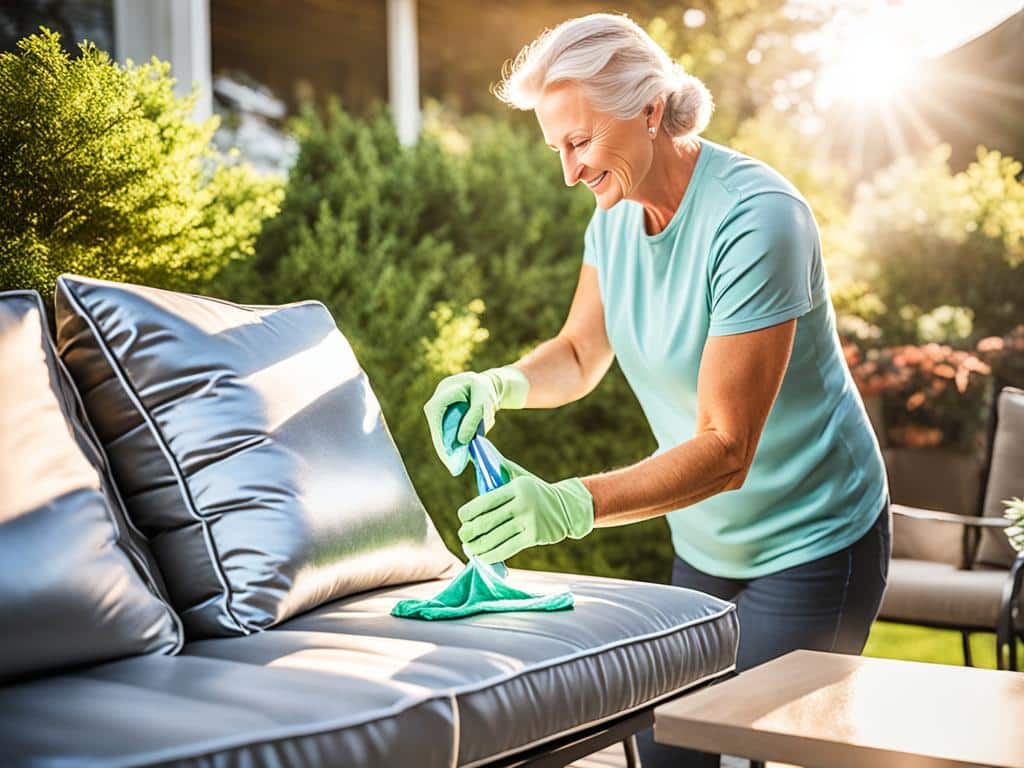 nettoyage salon de jardin en aluminium