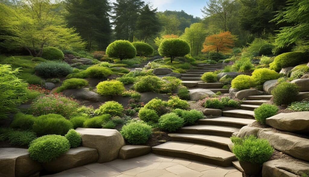 am&eacute;nagement jardin en pente